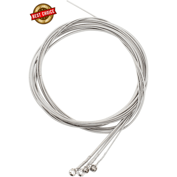 4 String Bass Guitar Strings Set, Stainless Steel Bass Strings, Precision Electr