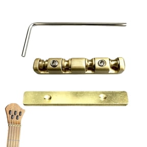 4 String Bass Roller Guitar Nut, Height Adjustable Brass Roller Nut Split Regulation Replacement Parts for Electric Bass