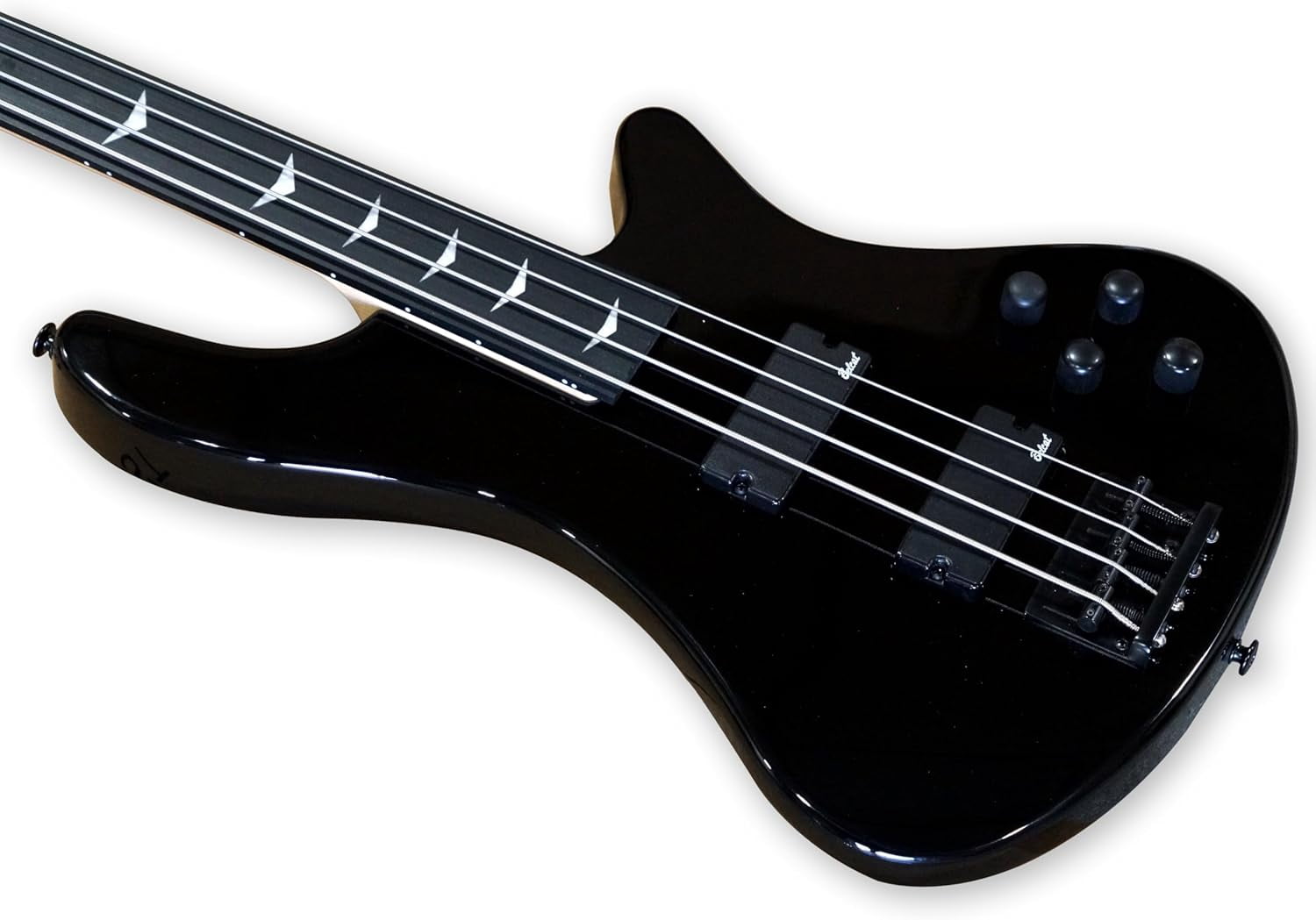 4 String Black Fretless Electric Bass, Bolt-on Maple Neck, Poplar Body ...