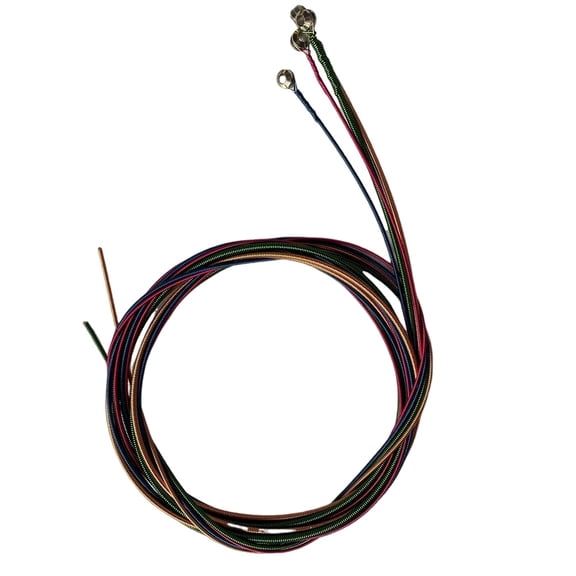4 String Electric String Set Guitar Strings Colorful Guitar Strings Replacement