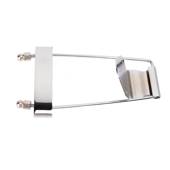 4 String Guitar Tailpiece Bridge Metal Silver for Electric Bass Replacement