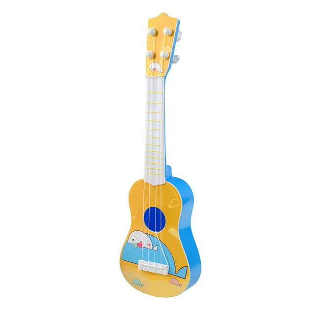 4 String Kid Miniature Ukulele Music Toy Colorful Patterned Educational ...