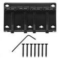 thumbnail image 1 of 4 String Vintage Style Bass Hardtail Bridge for Precision Top Load Upgrade,Black, 1 of 9