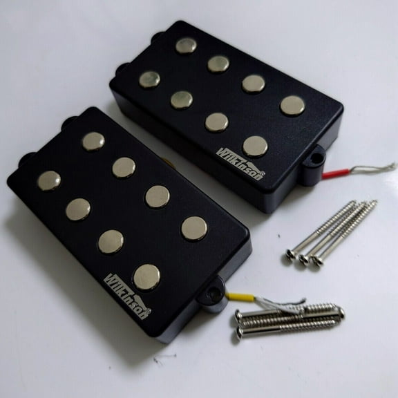 4 String Wilkinson MOM4 Bass Neck Bridge Pickups Set for 4 String Bass Guitar
