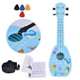 4 Strings Mini Guitar Musical Instrument for Kids, 17in Acoustic