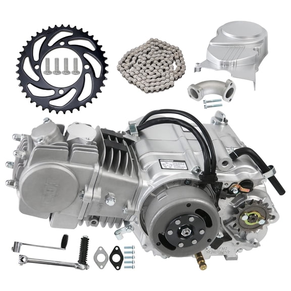 4 Stroke 125cc Motor Kit Kick Start Air Cooled, 428 140 Links Chain, Clutch Cable for Scooter Ebike Pit Dirt Bike Trail Pocket Bike CRF50 CRF70 XR50 XR70 CT70 CT90 Z50 XL70 ST70