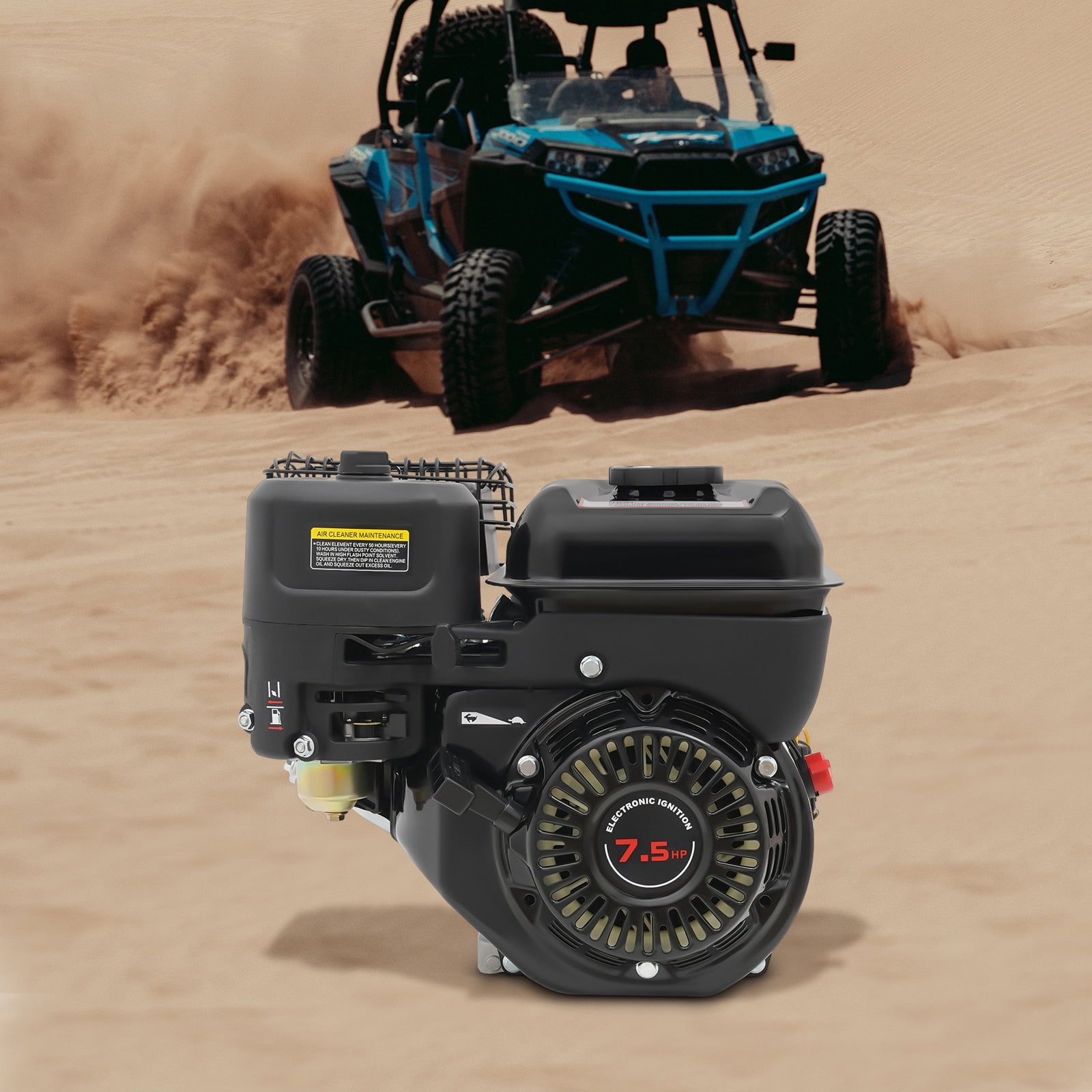 Machinery Engine 4-Stroke 212CC Engine 7.5HP Single-Cylinder Engine Portable Engine for ...