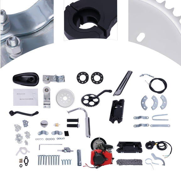 4-Stroke 49CC Gas Powered Engine Conversion Kit for Bicycle Scooter Belt Bike