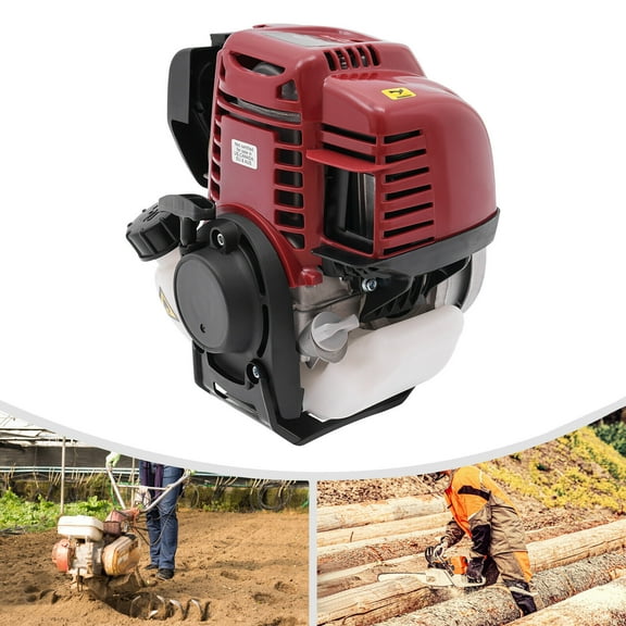 4-Stroke6500r/min Speed Engine, 37.7cc Hand Pull Start GasolineEngine, Single Cylinder Air-cooled Engine