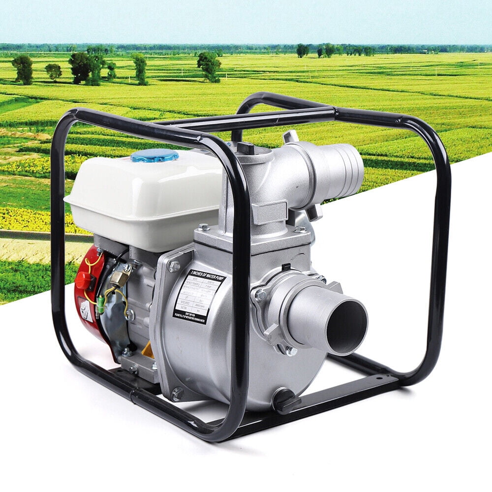 4 Stroke 7.5 HP Gasoline Water Pump 3" Portable GasPowered SemiTrash