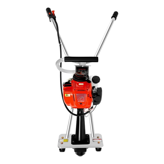 4-Stroke Concrete Power Screed, 900W 35.8CC Gas Vibrating Concrete Power Screed Motor Air-Cooled Concrete Vibration Leveling Machine w/0.17GAL Oil Tank for Construction Site