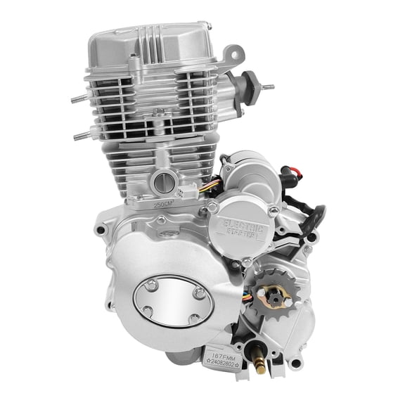 4 Stroke Engine Motor, 250cc 4-Stroke Single Cylinder Engine for 200cc/250cc ATV Models, Electric/Foot Start, CDI