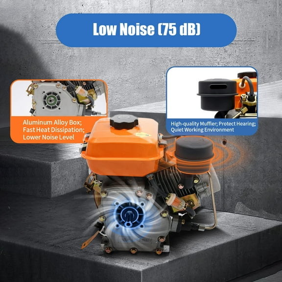 4-Stroke Engine Single Cylinder 196cc Shaft Length - 53mm Air Cooling