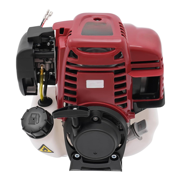 4-Stroke Gas Engine,37.7CC Gas Powered Engine Manual Start,Gasoline Engine Single Cylinder Pull Rope Start Motor with Air-Cooling, Small Gasoline Engine Motor for Mall Garden Machinery Etc$$Tools