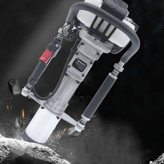 4-Stroke Gas Powered Fence Pile Driver T-Post Push Gasoline Engine Heavy Duty