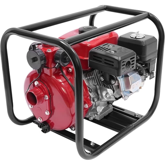 4-Stroke Gas Pump for Water Gasoline Powered Water Pump Gas Pumps Trash Pumps Gasoline Powered Engine Pumping for Farmland Agriculture 2inch 4KW 212CC 2 Impeller