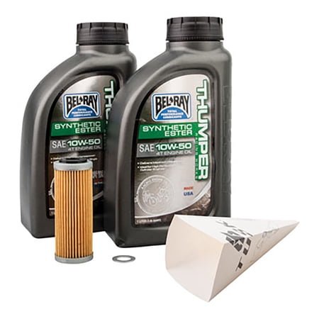 4-Stroke Oil Change Kit Bel-Ray Thumper Synthetic 10W-50 Compatible With Gas Gas EX 450F 2021