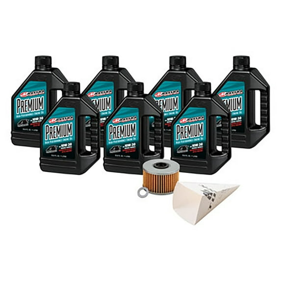 4-Stroke Oil Change Kit Maxima Premium 10W-30 Compatible With Honda Talon 1000X Fox Live Valve 2021