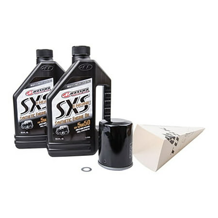 4-Stroke Oil Change Kit Maxima SXS Synthetic 5W-50 Compatible With Polaris RANGER RZR S 570 EPS 2017