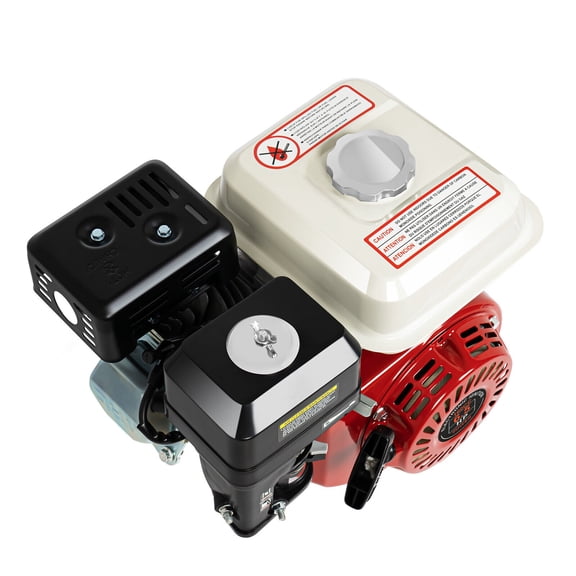 4 Stroke Pull Start Petrol Engine, 6.5HP Horizontal Air Cooled Single Cylinder General Gas Engine Replaces Compatible For Honda GX160 OHV