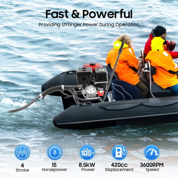 4 Stroke, Single Cylinder, Air-cooled, Outboard Motor, Fishing Boat Engine, Outboard Motor Fishing Boat Engine