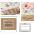 thumbnail image 1 of 4 Style Envelope Addressing Guide Stencil, Templates Ruler Guide Straight Spacing Line Thank You Card for Mother's Day Valentine's Day Scrapbooking Template Journal Lettering Writing, 1 of 9