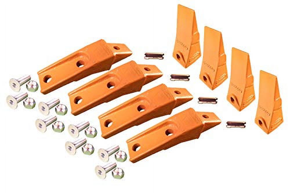 4 Style Skid Steer, Mini Excavator Bucket Teeth 6737325, BoltOn Flush