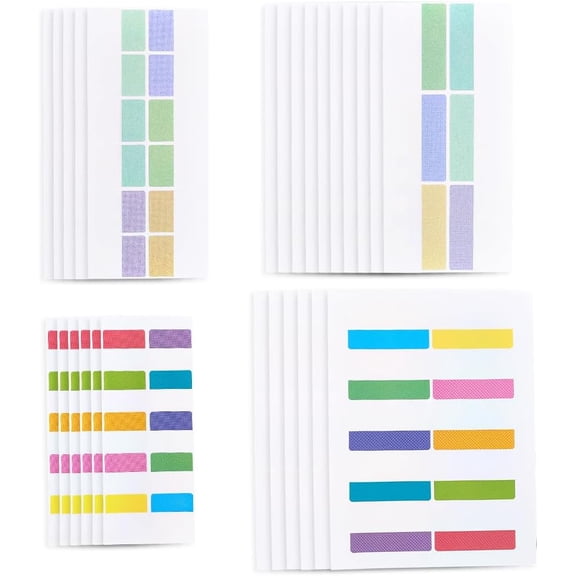 4 Styles 240Pcs Sticky Index Tabs Book Sticky Tabs Colorful Small Transparent Flags Strip Annotating Label Stickers Repositionable Page Markers