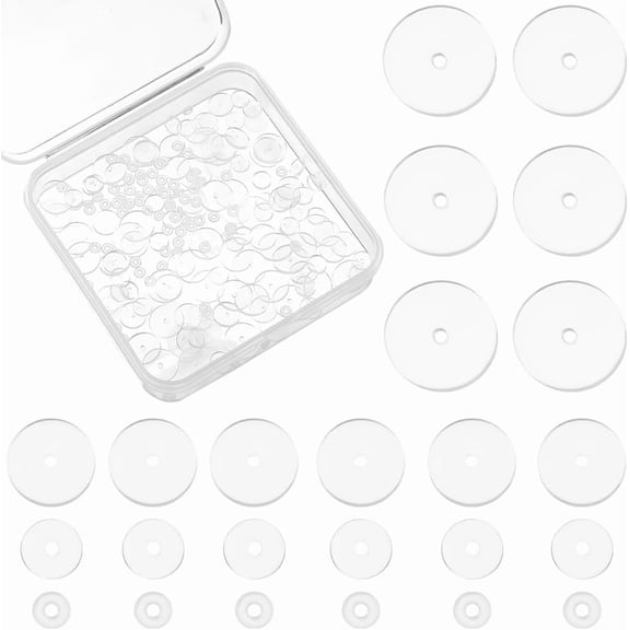 4 Styles Large Silicone Mats for Epoxy Resin Jewelry Crafts Food Grade Silicone Placemat Waterproof Nonstick Heat-Resistant Mat Flat Round Donut
