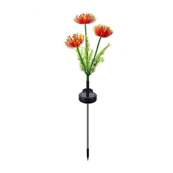 4 Styles Solar Flower Lights 74cm Outdoor LED Stake Lights with Lycoris Sunflower Lavenders for Garden Pathway Decoration