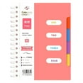 thumbnail image 1 of 4 Subject Notebook Wide Ruled, Spiral Notebooks,Large Notebook With Dividers Notebooks For Work Multi Subject Notebook With 4 Tabs Organizer Notebooks,105 Pages 10.12x7.48",Watermelon Red, 1 of 9