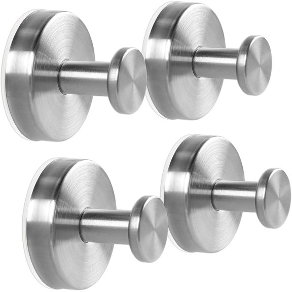 4 Suction Cup Hooks for Shower, Exquisite Shell & suction hooks for shower wall for Bathroom Wall, Kitchen, Glass, Mirror, Tile to Towels, Robes, Loofah - Wire-Drawing