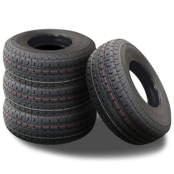 4 Supermax STM-1 ST235/80R16 123/119L 10 PLY Auto/Boat/Travel Trailer ST Tires STR-4006-LH / 235/80/16 / 2358016