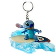 thumbnail image 1 of 4" Surfer Stitch Key Ring Keychain PVC Figure Figurine Lilo Stitch Dog Ornament, 1 of 1