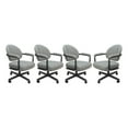 thumbnail image 1 of 4 - Swivel Metal Dining Caster Chair M-70 - Hemsath Slate - Grey, 1 of 3