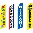 4 Swooper Flags Daycare School Children Open House Now Enrollling