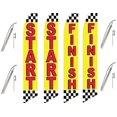 thumbnail image 1 of 4 Swooper Flags & Pole Kits Start Finish Auto Car Black White Checkered Checker, 1 of 1