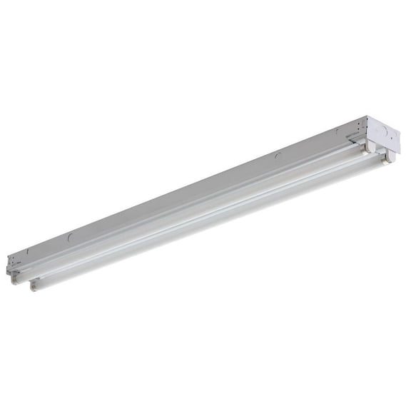 Lithonia Lighting 4 Ft T12 Strip Light Shoplight - Energy Efficient - 2 Bulb, White