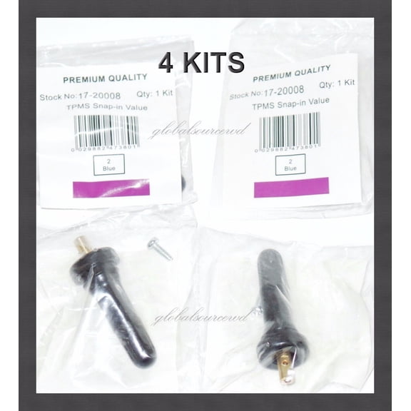 4 TPMS VALVE STEMS 20008 Fits: Chrysler Dodge Fiat Ford Jeep Lincoln Mazda Ram