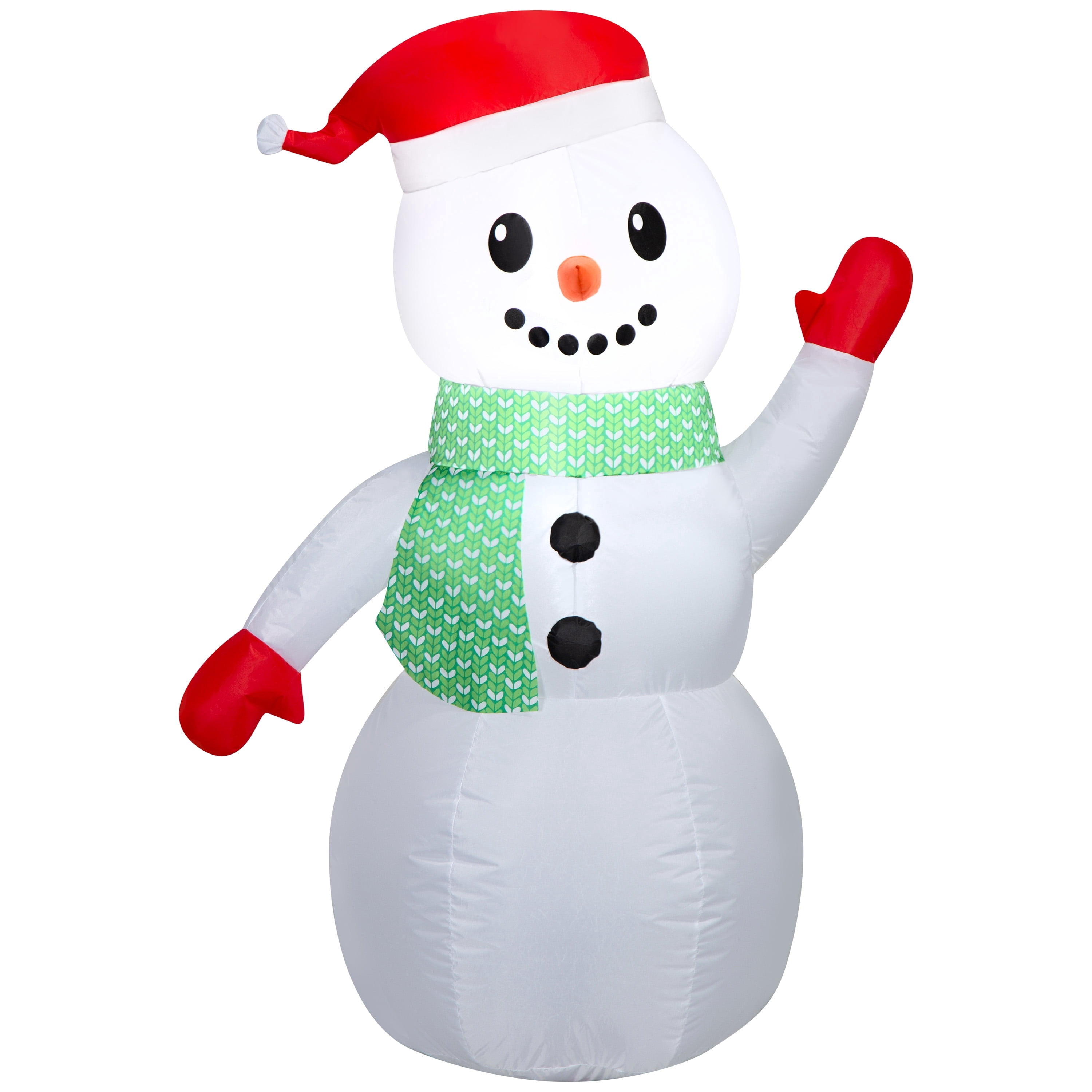 Multicolor Snowman Christmas Airblown Yard Inflatable, 4', by Holiday Time