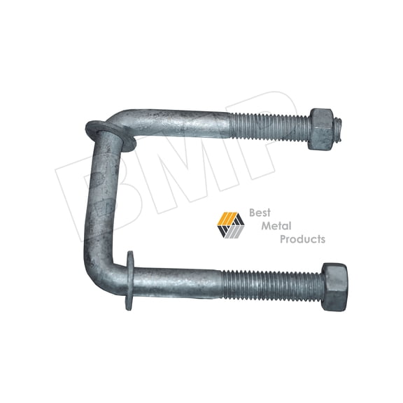 4 TRAILER STEEL U-BOLTS 3" SQUARE AXLE SPRING M14 U-BOLT 9/16" X 4 1/3 1000304