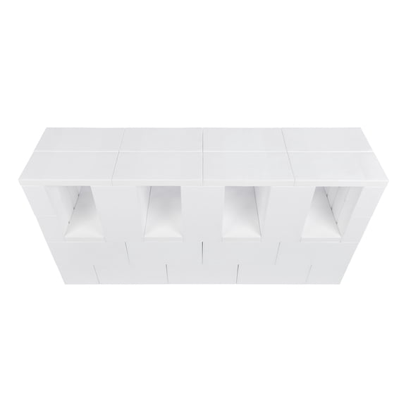4' TV Stand and Console Kit - White
