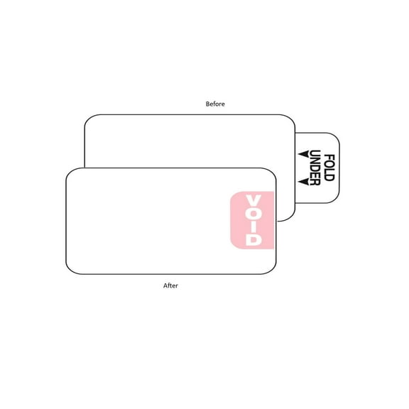 4" Tab-Expiring Direct Thermal Badges for DYMO & Zebra Printers, 4 Rolls/1000 Badges
