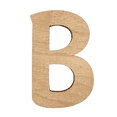 thumbnail image 1 of 4" Tall Birch Wood Letter B | 1/4" Thick | Wood Craft Letters | American Font, 1 of 3