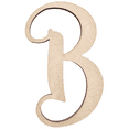 thumbnail image 1 of 4" Tall MDF Wood Letter B | 1/8" Thick | Wood Craft Letters | Starfish Font, 1 of 3