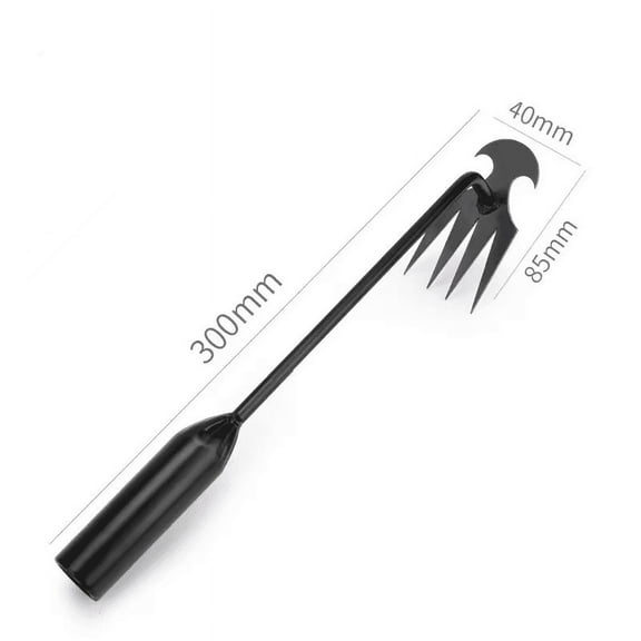4 Teeths - Multifunctional Hand Weeder for Garden - Durable & Portable Garden Weeding Tool for Vegetable Gardening & Farm Planti