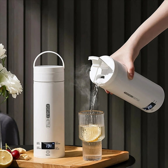 4 Temperature Electric Heating Kettle Leakproof Portable Fast Water Boiling Thermos Bottle Portable Hot Water Cup