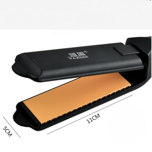 Tourmaline Ceramics Hair Crimping Iron, Ionic, 4-Temperature Settings, Volumizing, Black