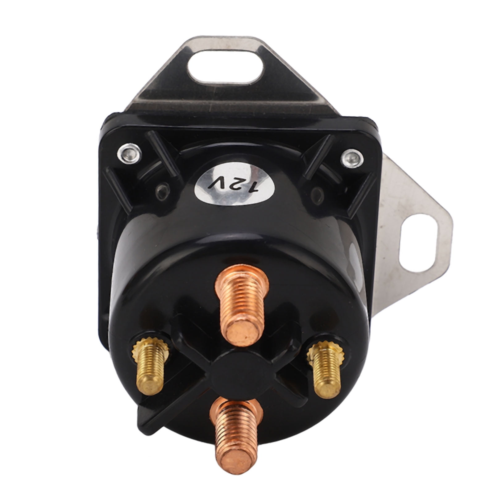 4 Terminal Solenoid Valve Relay, 4pcs 12V Powder Coated Solenoid Valve