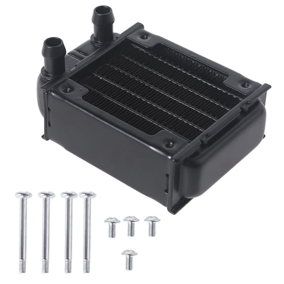 /4 Thread 60mm PC Water Heat Exchanger Computer Aluminum Heat Radiator Heat Sink for Computer Water Cooling System